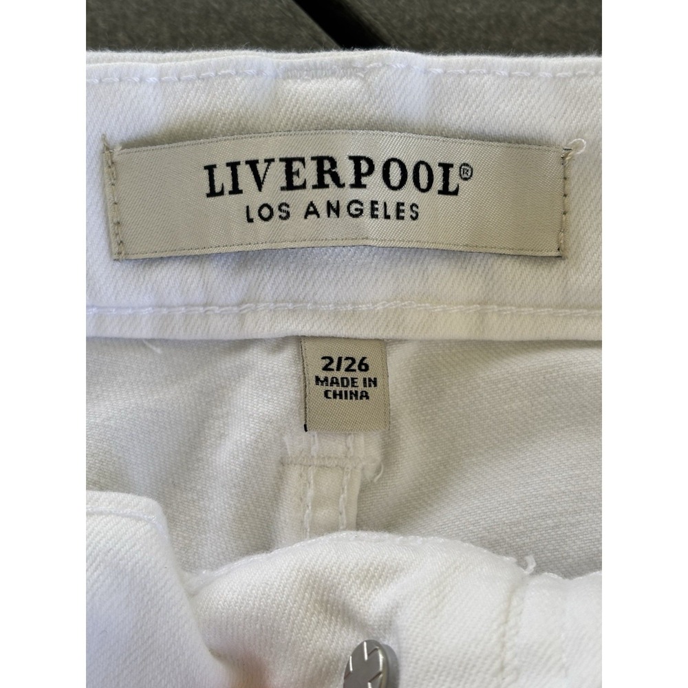 Liverpool Los Angeles Gia Glider Ankle Skinny Jeans Women's Size 2 White New NWT - Picture 4 of 12
